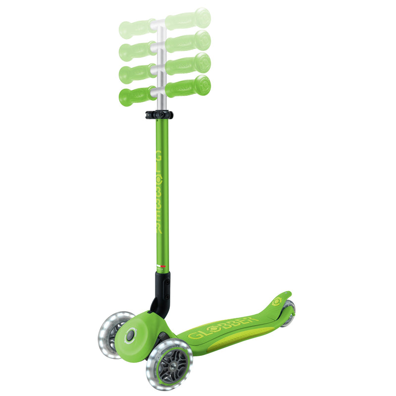 Globber - Primo Foldable Plus Lights Sporting Goods Lime Green / Navy Blue