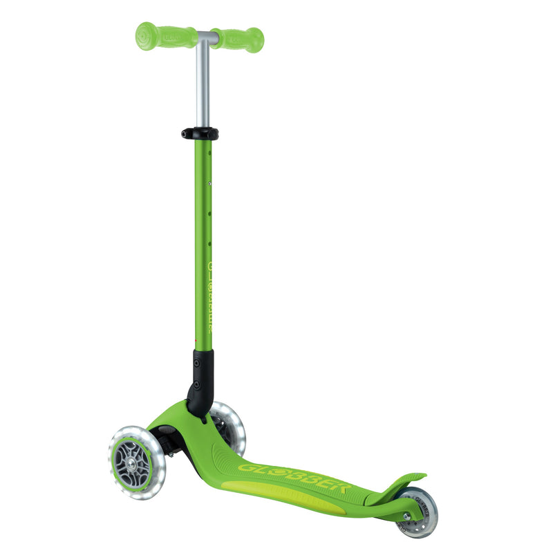 Globber - Primo Foldable Plus Lights Sporting Goods Lime Green / Navy Blue