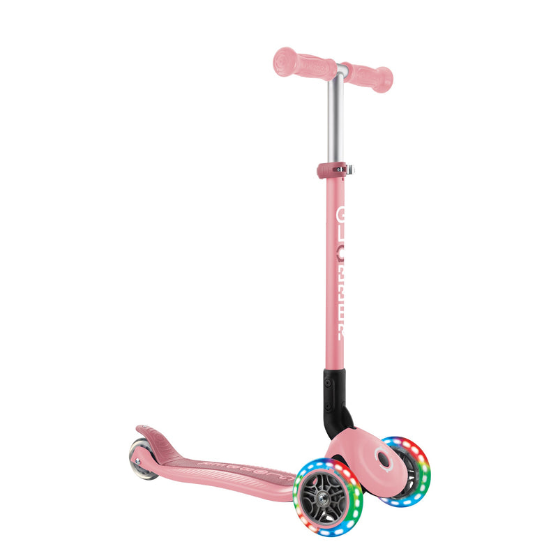 Globber - Primo Foldable with Lights - Pastel Pink Sporting Goods