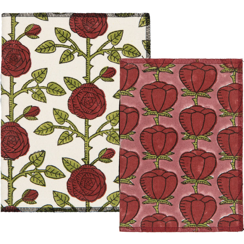 Danica Studio - Rose Briar Block Print Notebook Set of 2