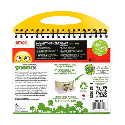 Greenre - EMOJI - ECO COLORING ACTIVITY PACK Games & Toys