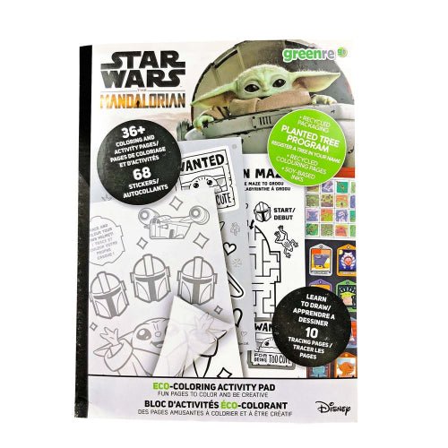 Greenre - MANDALORIAN - ECO COLORING PAD 10.75"x8.27" 36 PAGES Games & Toys