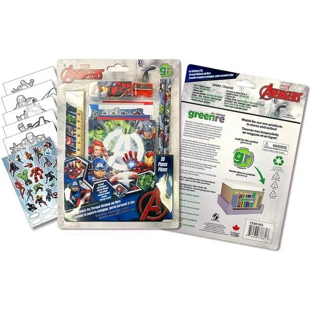 Greenre - MARVEL AVENGERS - ECO STATIONERY ACTIVITY SET (28pcs) Games & Toys
