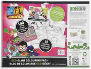 Greenre - TEEN TITANS GO - ECO GIANT COLORING PAD 20"x15" - 18pgs Games & Toys