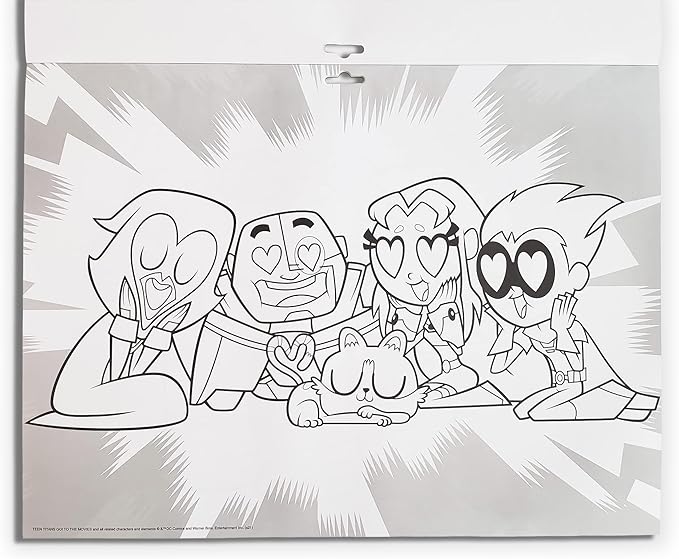 Greenre - TEEN TITANS GO - ECO GIANT COLORING PAD 20"x15" - 18pgs Games & Toys