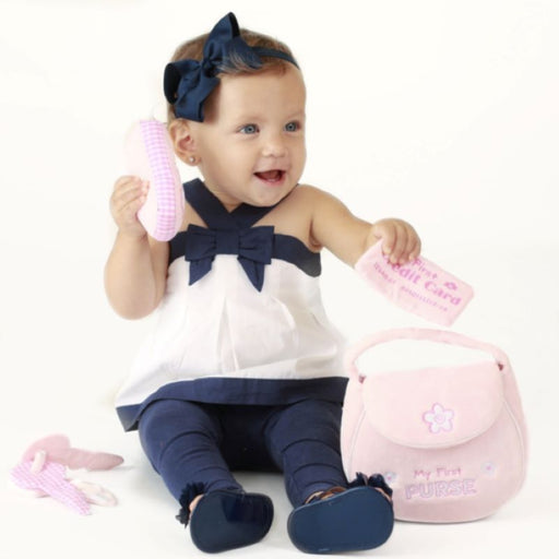 Gund - My First Purse 5 - Piece Plush Playset Mother & Baby