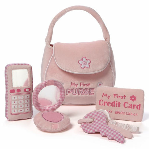 Gund - My First Purse 5 - Piece Plush Playset Mother & Baby