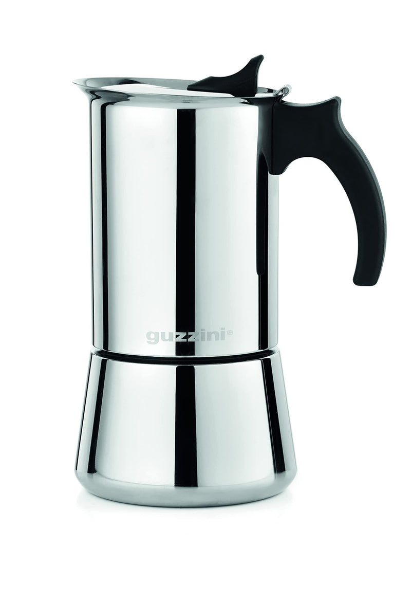 Guzzini - 10 Cups Moka Induktion Black Home & Kitchen
