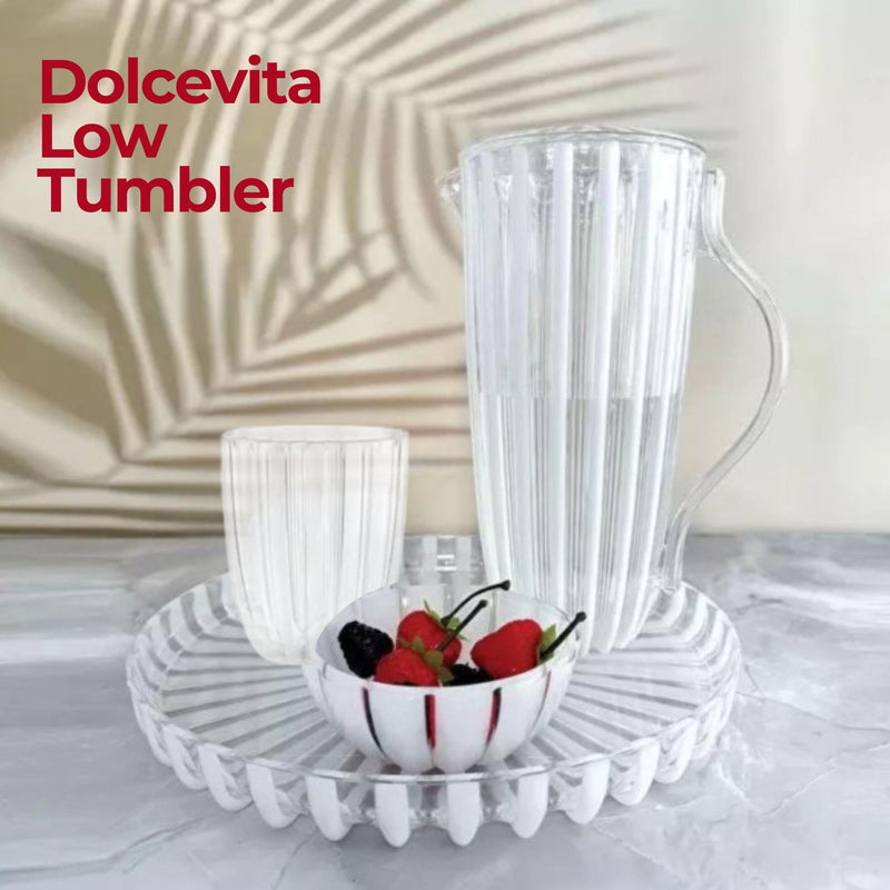 Guzzini - DOLCEVITA - LOW TUMBLER Home & Kitchen Mother of pearl
