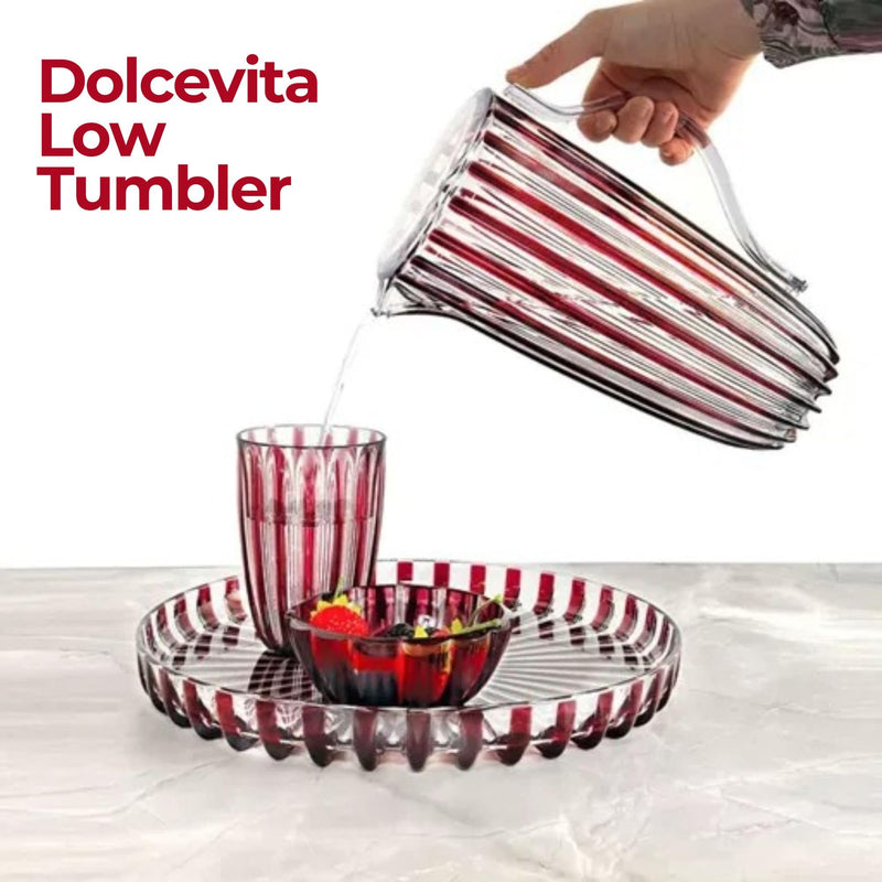 Guzzini - DOLCEVITA - LOW TUMBLER Home & Kitchen Mother of pearl