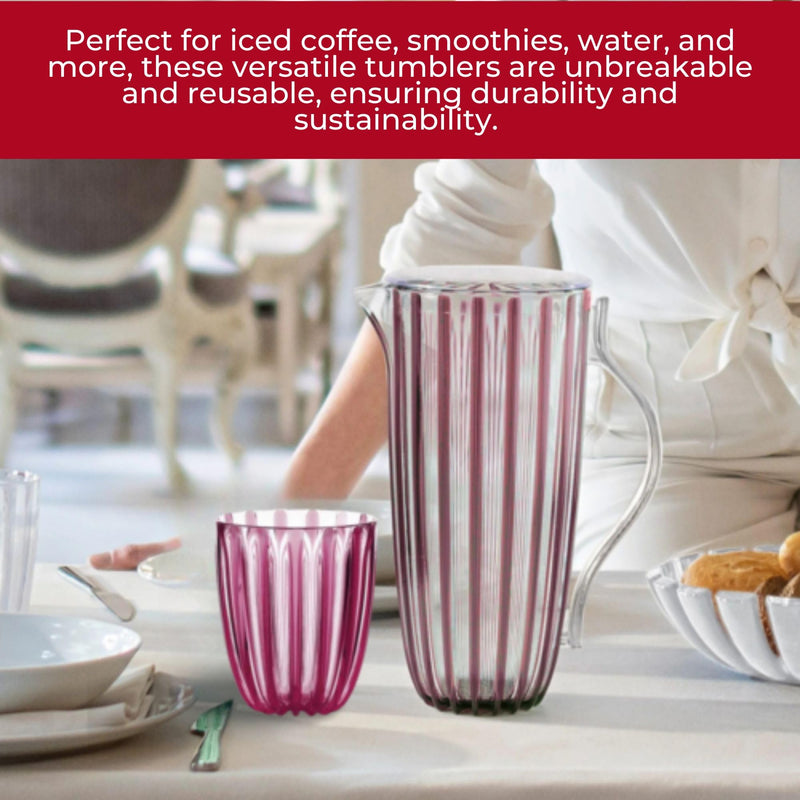 Guzzini - DOLCEVITA - LOW TUMBLER Home & Kitchen Mother of pearl