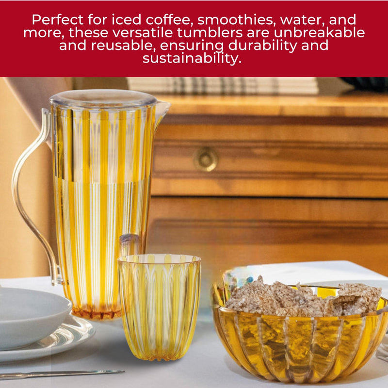 Guzzini - DOLCEVITA - LOW TUMBLER Home & Kitchen Mother of pearl