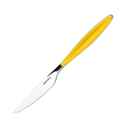 Guzzini - FEELING - Steak Knife Stainless Steel ABS - Amber Home & Kitchen