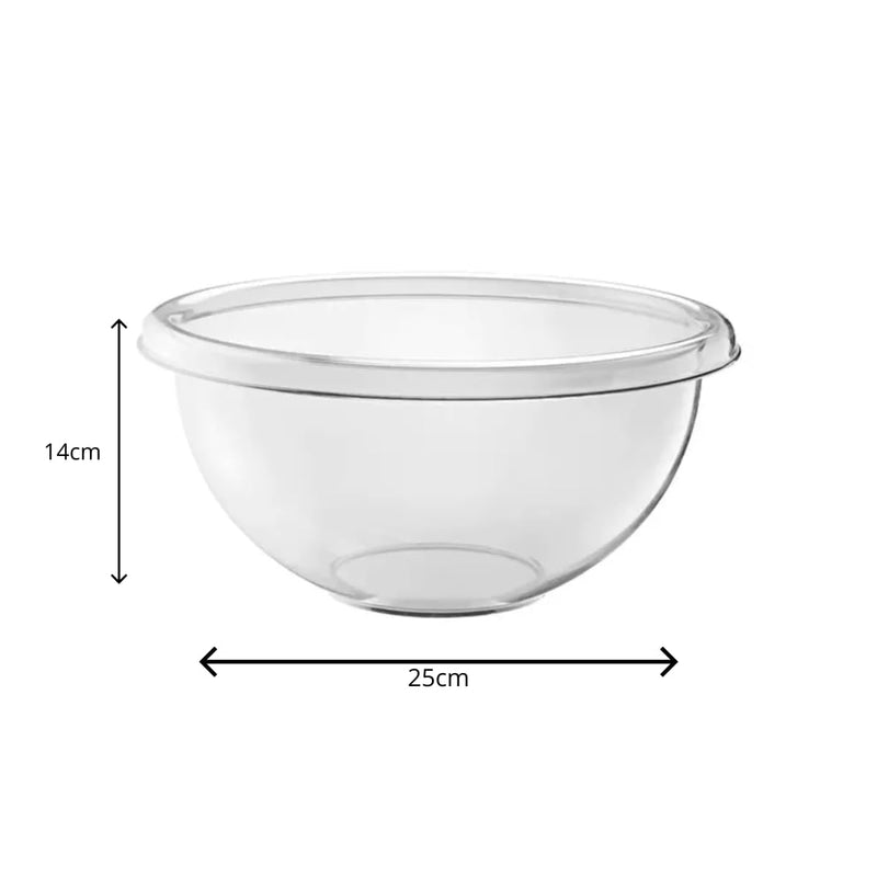 Guzzini - HAPPY HOUR - Salad Bowl - Transparent - 25 cm Home & Kitchen