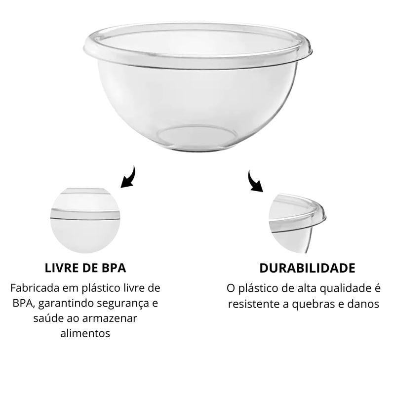 Guzzini - HAPPY HOUR - Salad Bowl - Transparent - 25 cm Home & Kitchen