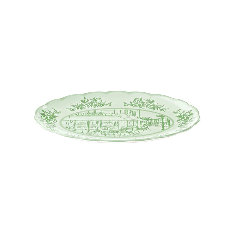 Guzzini - JOSEPHINE - Large Oval Tray Home & Kitchen Dusty Green