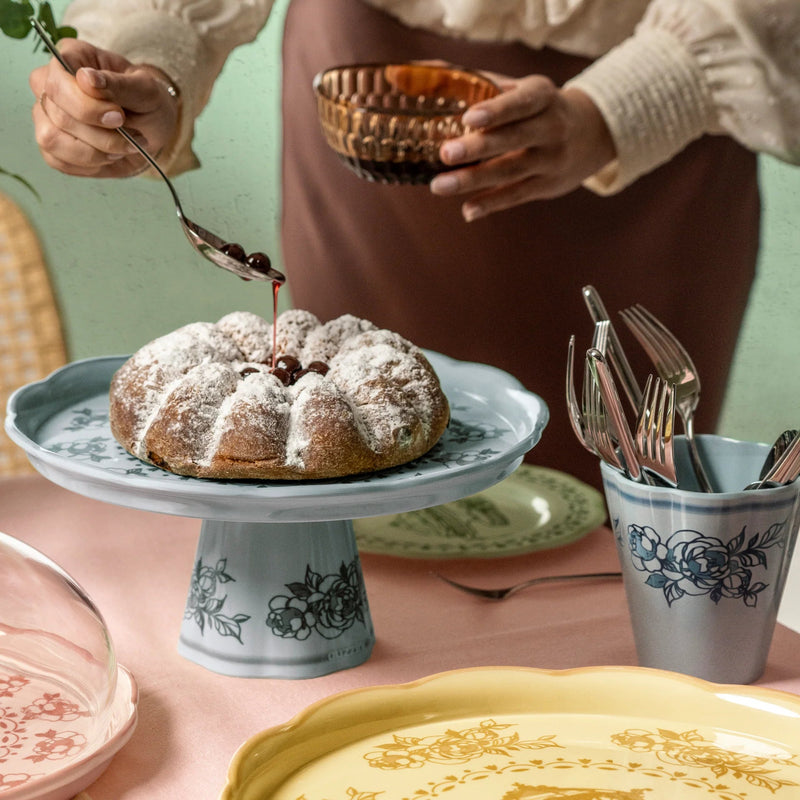 Guzzini - JOSEPHINE - Small Cake Stand With Dome Home & Kitchen Dusty Pink