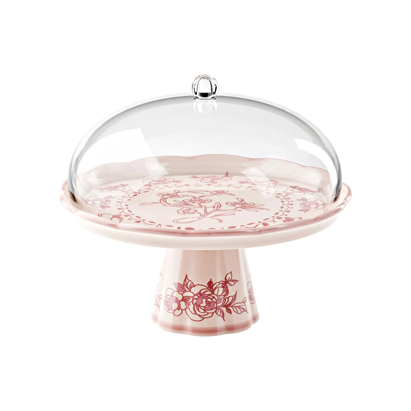 Guzzini - JOSEPHINE - Small Cake Stand With Dome Home & Kitchen Dusty Pink