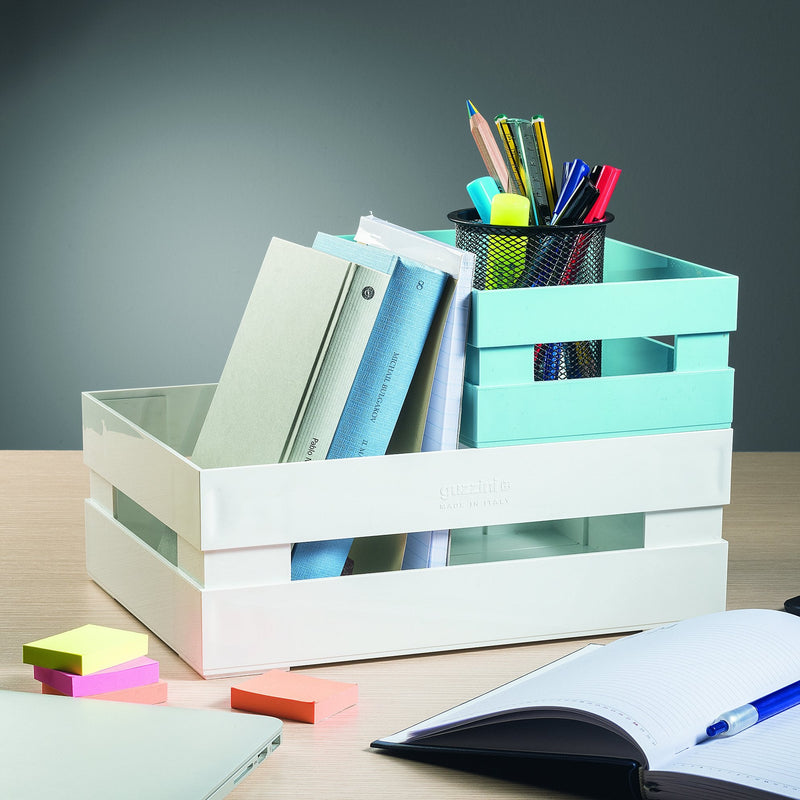 Guzzini - L BOX TIDY STORE MATTE MID BLUE Home & Kitchen