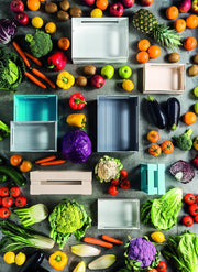 Guzzini - L BOX TIDY STORE MATTE MID BLUE Home & Kitchen