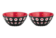 Guzzini - LE MURRINE - Bowls - Set of 2 Home & Kitchen Black/White/Red