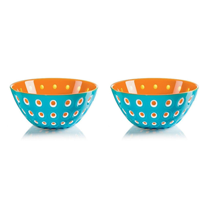Guzzini - LE MURRINE - Bowls - Set of 2 Home & Kitchen Light Blue/White/Blue