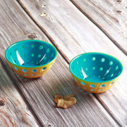 Guzzini - LE MURRINE - Bowls - Set of 2 Home & Kitchen Magenta/Mint Green