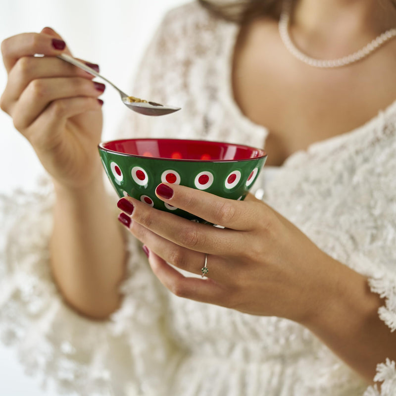 Guzzini - LE MURRINE - Bowls - Set of 2 Home & Kitchen Magenta/Mint Green