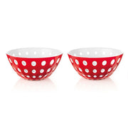 Guzzini - LE MURRINE - Bowls - Set of 2 Home & Kitchen Red/White/Transparent
