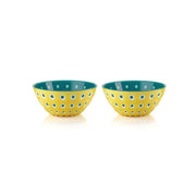 Guzzini - LE MURRINE - Bowls - Set of 2 Home & Kitchen Yellow/White/Bluemarine