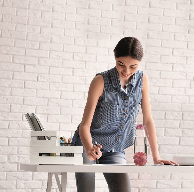 Guzzini - M BOX TIDY STORE - MATTE BLUE Home & Kitchen