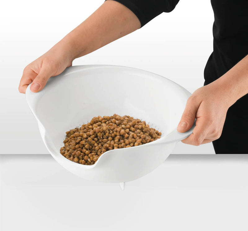 Guzzini - PREPARATION - Easy Pouring Colander - All in Home & Kitchen White