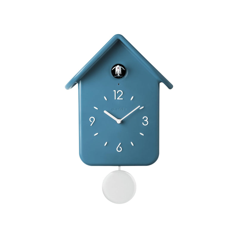 Guzzini - QQ CUCKOO CLOCK W PENDULUM HOME Cerulean Blue Home & Kitchen