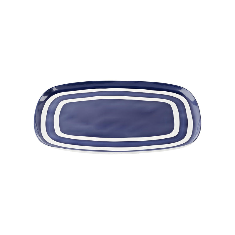 Guzzini - RIVIERA - Quadrangolar Tray XL - Mediterranean Blue Home & Kitchen