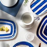 Guzzini - RIVIERA - Quadrangular Tray - L | Mediterranean blue Home & Kitchen