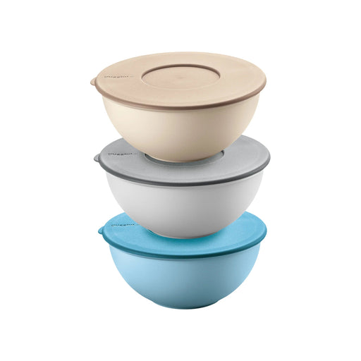Guzzini - SET 3 16CM CONTAINERS WITH LID Assorted Home & Kitchen