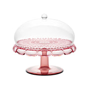 Guzzini - VANITY - Small Cake Stand With Dome - Flamingo Pink Home & Kitchen