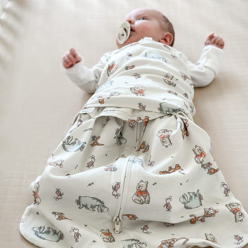 HALO - 100% Cotton Sleepsack Swaddle Mother & Baby S Disney Winnie Frolic