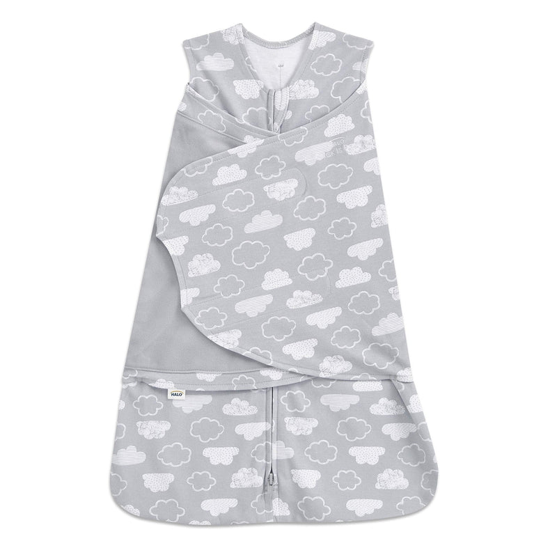 HALO - 100% Cotton Sleepsack Swaddle Mother & Baby S Grey Clouds