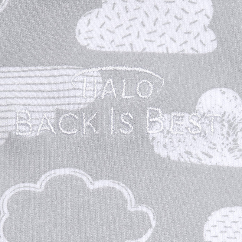 HALO - 100% Cotton Sleepsack Swaddle Mother & Baby S Grey Clouds