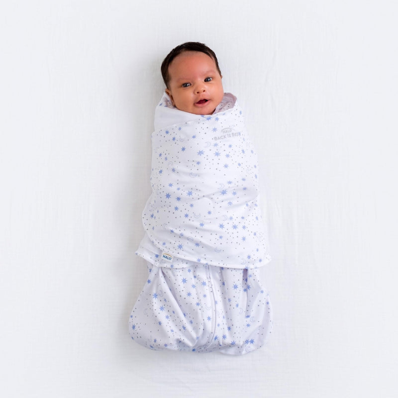 HALO - 100% Cotton Sleepsack Swaddle Mother & Baby S Midnight Moons - Blue