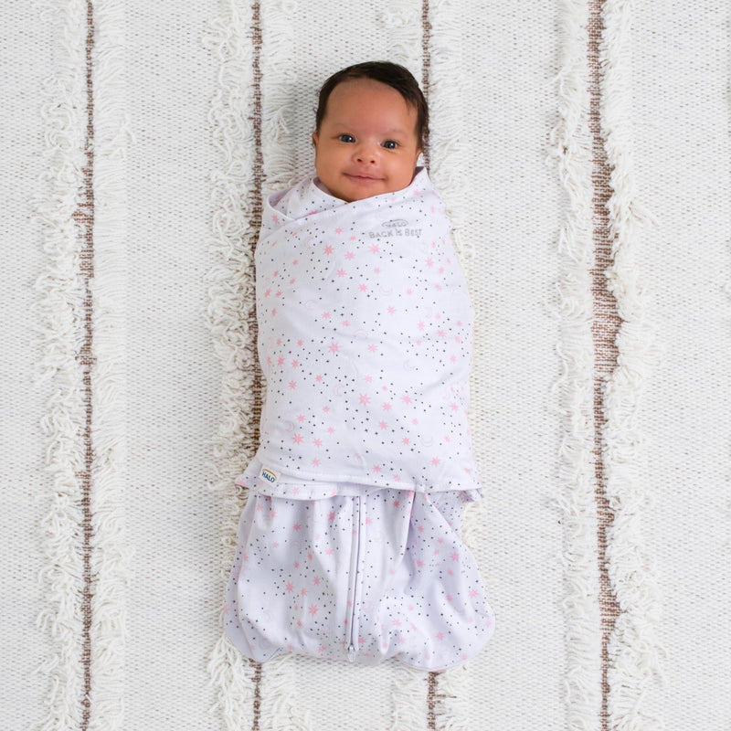 HALO - 100% Cotton Sleepsack Swaddle Mother & Baby S Midnight Moons - Pink