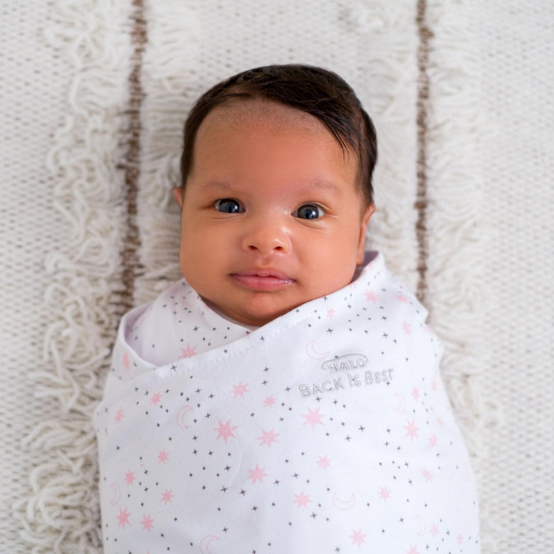 HALO - 100% Cotton Sleepsack Swaddle Mother & Baby S Midnight Moons - Pink