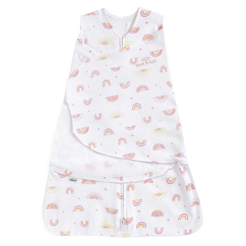 HALO - 100% Cotton Sleepsack Swaddle Mother & Baby S Sunshine Rainbows