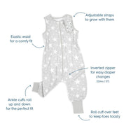 HALO - 100% Cotton Sleepsack Toddler (0.5 TOG) Apparel & Accessories 3t Neutral