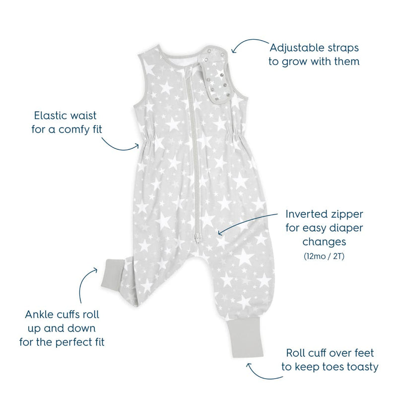 HALO - 100% Cotton Sleepsack Toddler (0.5 TOG) Apparel & Accessories 3t Neutral