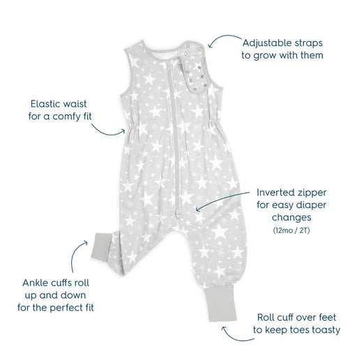 HALO - 100% Cotton Sleepsack Toddler (0.5 TOG) Apparel & Accessories 3t Neutral