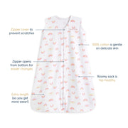 HALO - 100% Cotton Sleepsack Wearable Blanket Mother & Baby Sunshine Rainbows S
