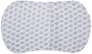 HALO - Bassinest Fitted Sheet - Cotton Furniture Grey Leaf 100% Cotton Muslin