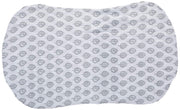 HALO - Bassinest Fitted Sheet - Cotton Furniture Grey Leaf 100% Cotton Muslin